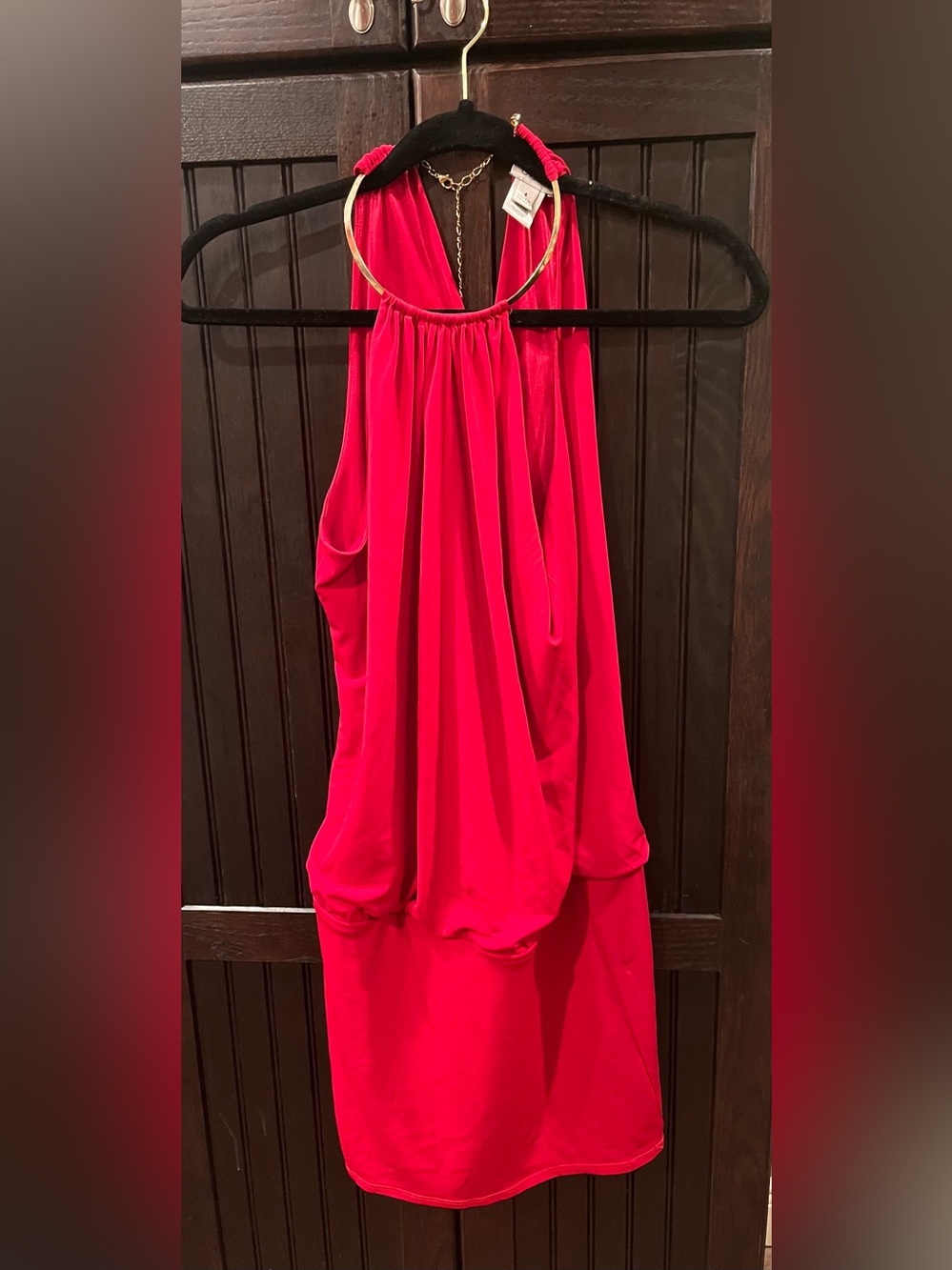 Cache Red Dress Sz 4 - Picture 2 of 6